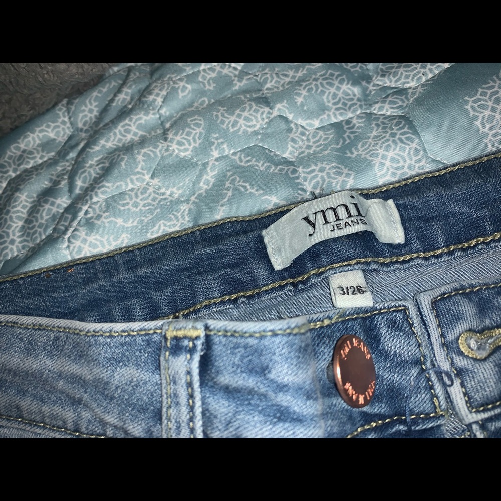 Flared bottom jeans